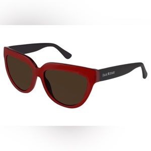 ISAAC MIZRAHI NEW YORK 56mm Cat Eye Sunglasses
 
RED/GRAY